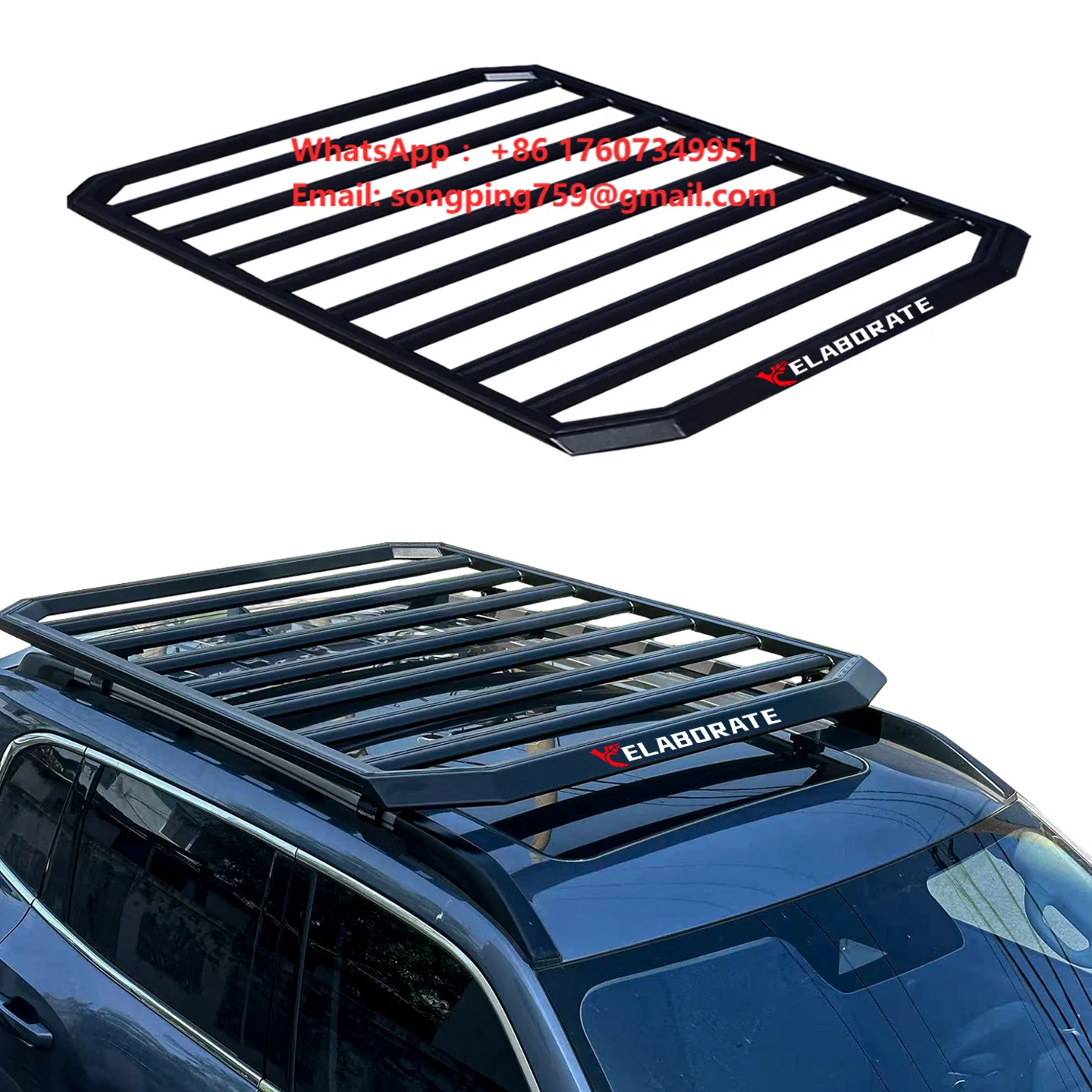 Roof Rack Crossbar Aluminum - Высококачественная алюминиевая рама-багажник на крышу автомобиля