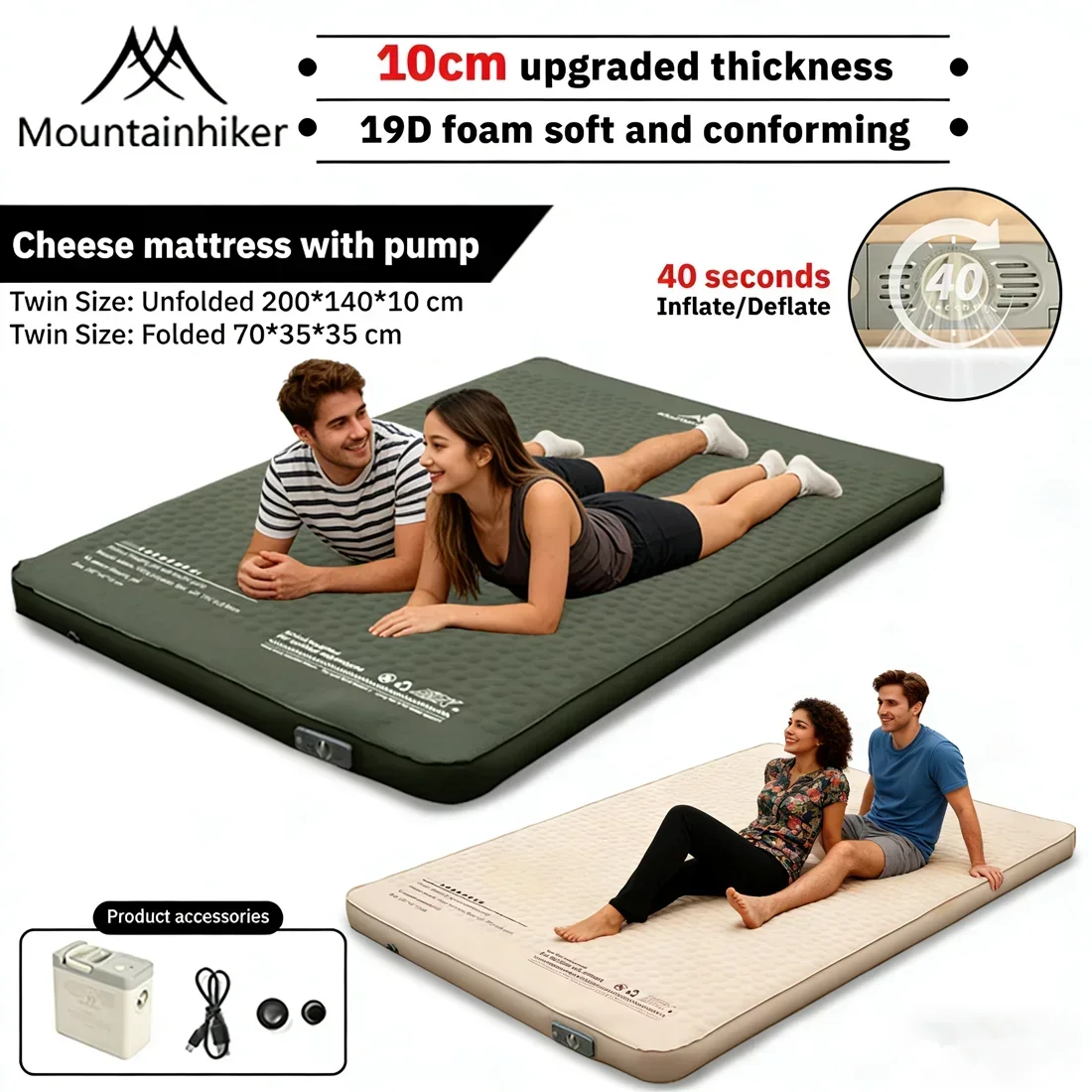 MOUNTAINHIKER Улучшенный надув – обзор и цена Roof Top Tent Mattress