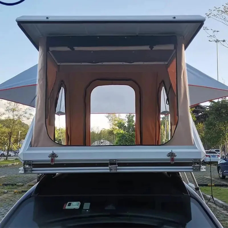 Жесткий автомобильный тент-нав – обзор и цена Roof Tent Hardshell Aluminum