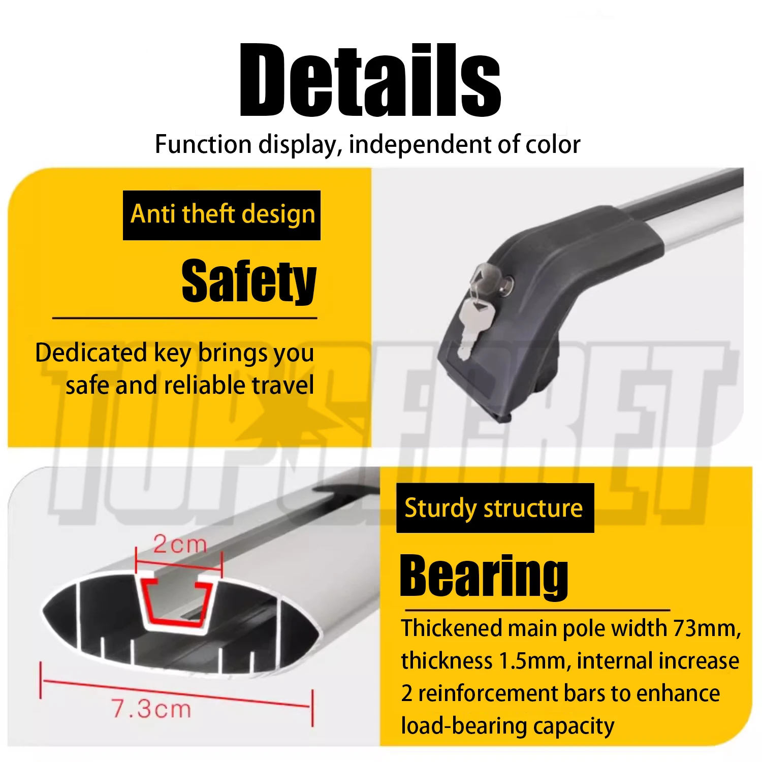 2 шт. подходят для MG ZS 2025  – обзор и цена Roof Rack Crossbar Aluminum