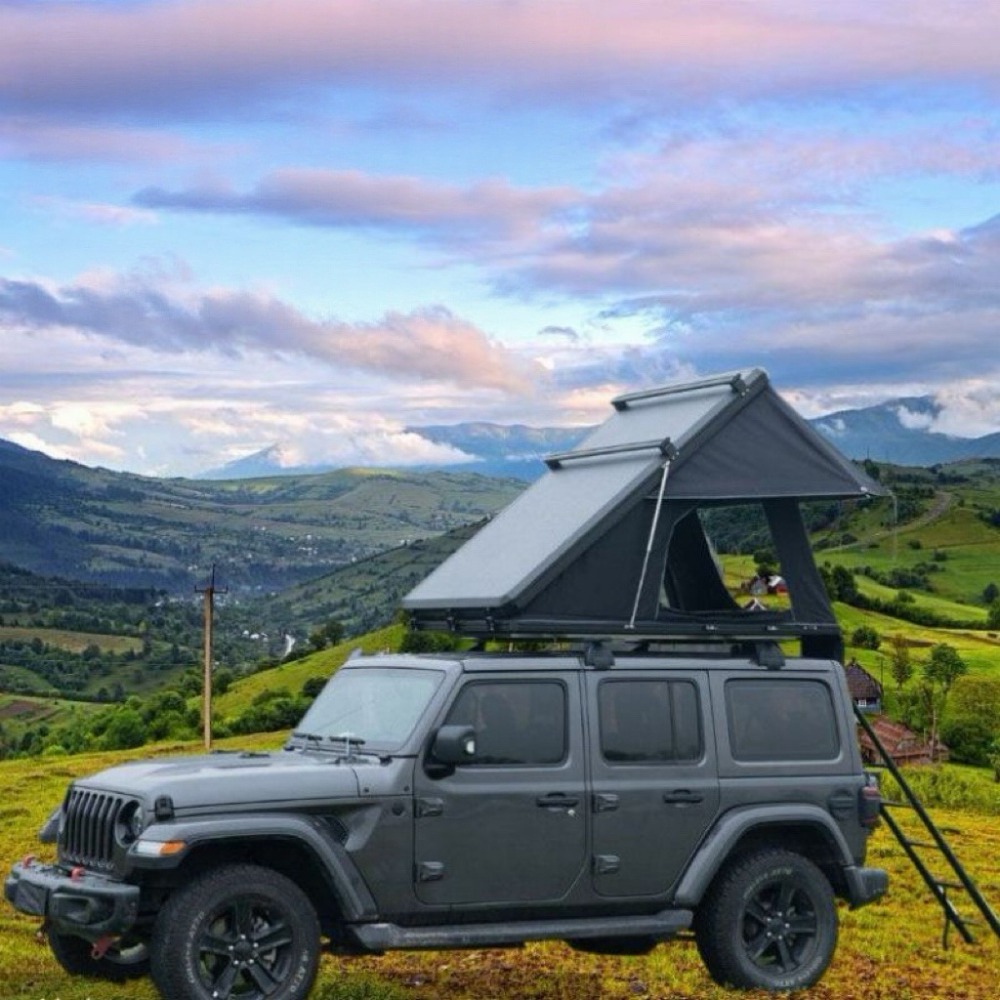 Ветроустойчивая палатка на кры – обзор и цена Roof Top Tent Ladder Telescopic
