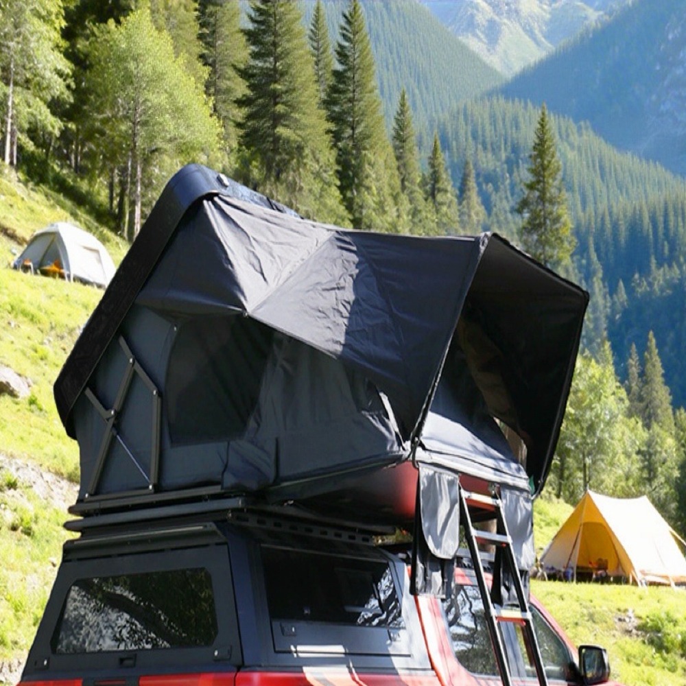 Ветроустойчивая палатка на кры – обзор и цена Roof Top Tent Ladder Telescopic