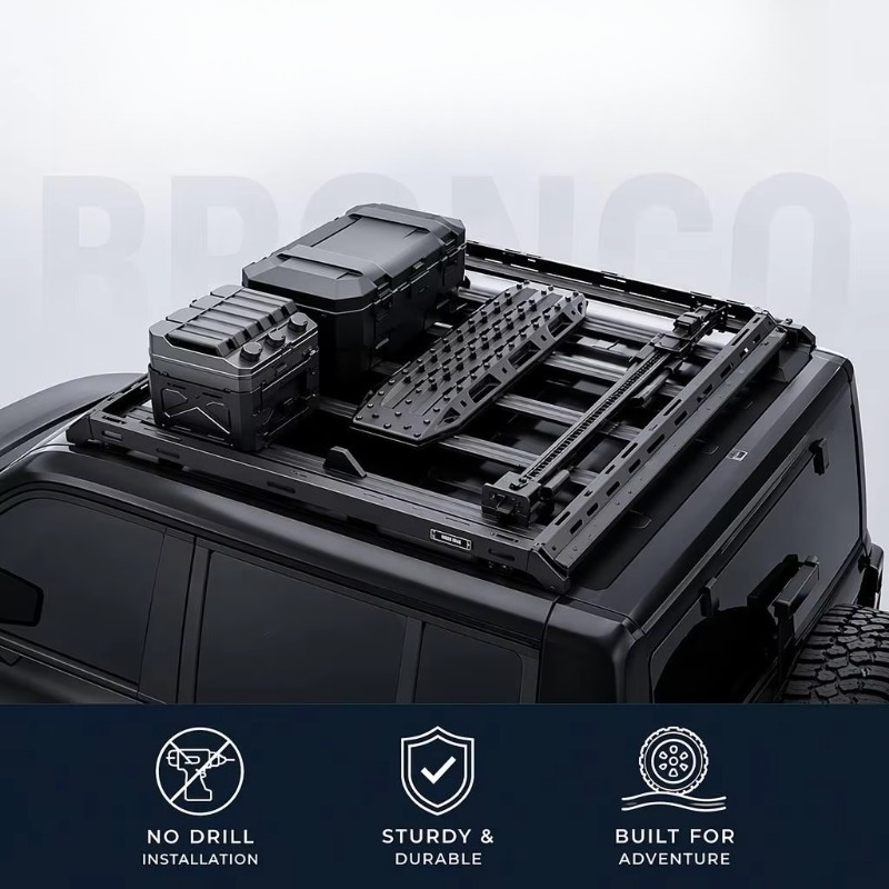 Без сверления, алюминиевая пла – обзор и цена Overland Roof Rack Platform