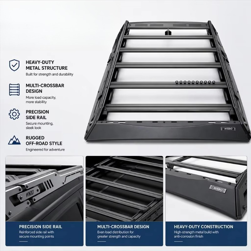 Без сверления, алюминиевая пла – обзор и цена Overland Roof Rack Platform