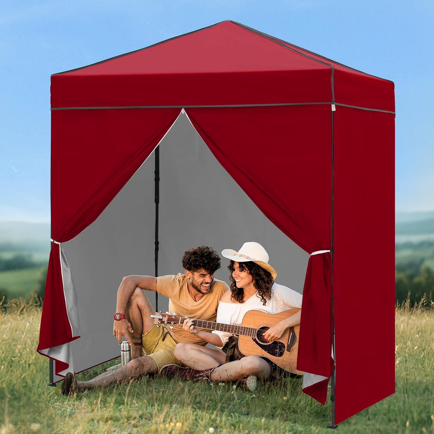 Палатка-тент 6x4 с съемными бо – обзор и цена Camping Shower Tent Portable