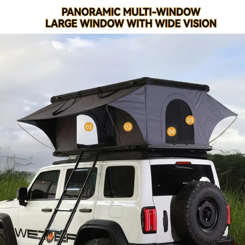 17-сантиметровая ультратонкая  – обзор и цена Roof Top Tent Hard Shell 2 Person