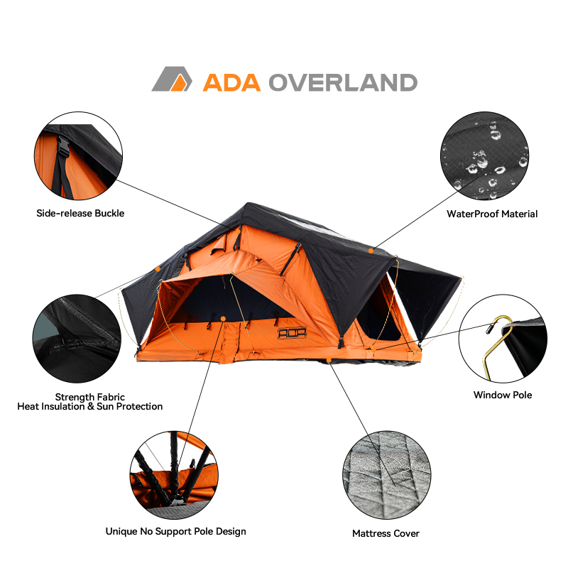 Палатка для кемпинга на крышу  – обзор и цена Roof Top Tent Soft Shell 3 Person