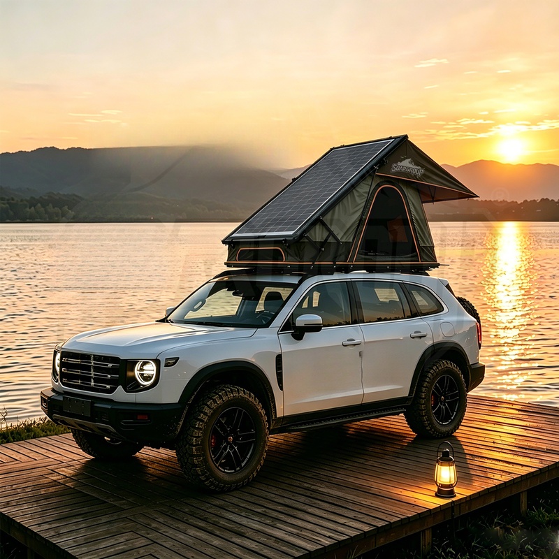 Высококачественная 4-сезонная  – обзор и цена Roof Top Tent Hard Shell 2 Person