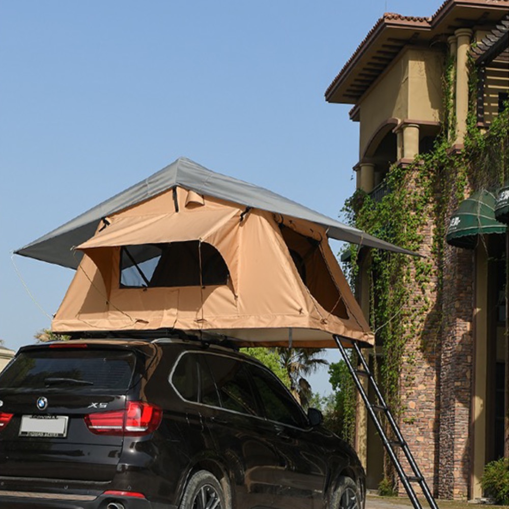 Палатка-бокс на крышу автомоби – обзор и цена Roof Top Tent Ladder Telescopic