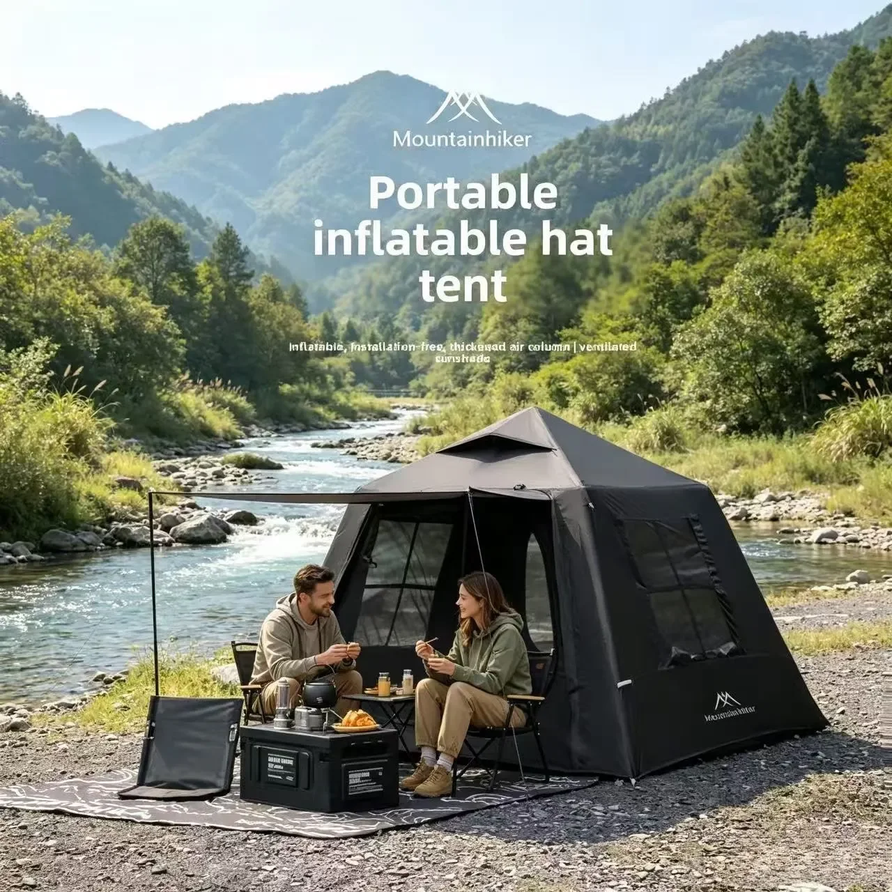 Надувная палатка для глэмпинга – обзор и цена Roof Top Tent Annex Room