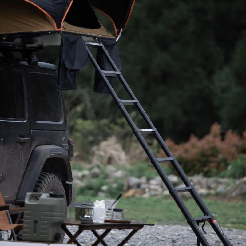 Крышевая палатка-бокс с жестки – обзор и цена Roof Top Tent Ladder Telescopic