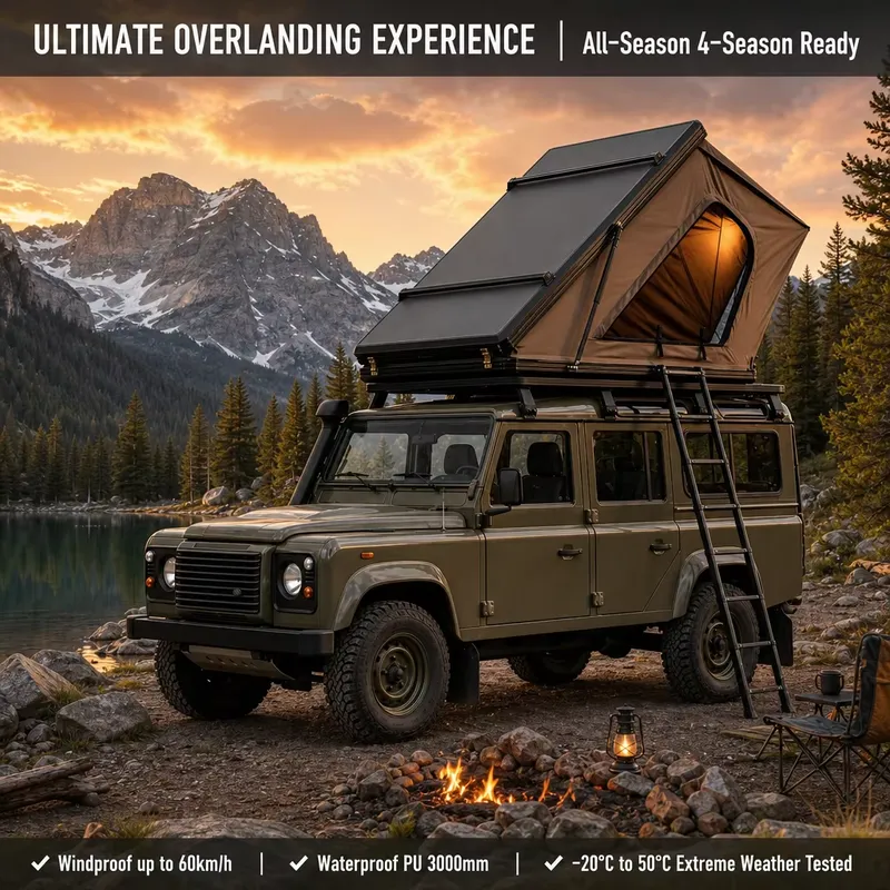Палатка на крышу автомобиля XL – обзор и цена Roof Top Tent 4 Person Xl